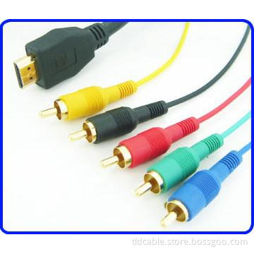 HDMI to 5RCA Cable for HDTV